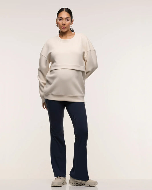 Soon Maternity Oversized Feeding Zip Jumper