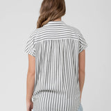 Ada Relaxed Shirt in Black/White
