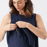 Lena Linen Nursing Dress