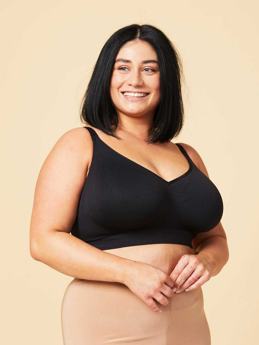 Cake Sugar Candy Bralette in Black