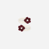 Crochet Clips Burgundy