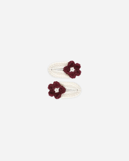 RC Crochet Clips Burgundy