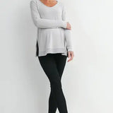 Maternity Soft Knit Long Sleeve Pullover Top