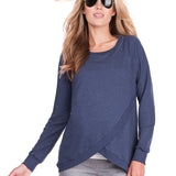 Sybil Front Wrap Sweatshirt