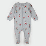 Footed Sleeper Knit Football