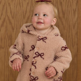 Fleece Jumpsuit Bows