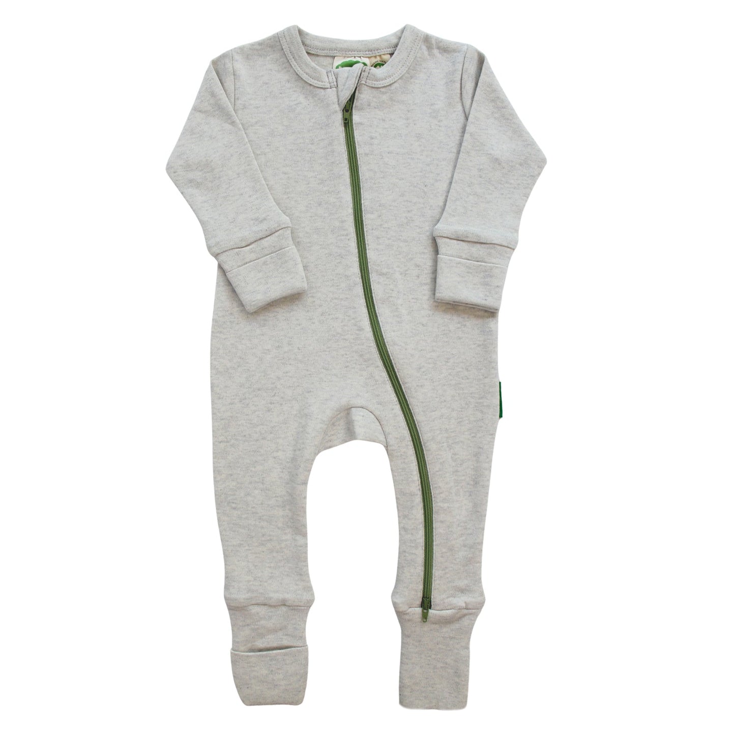 Parade Organic Snuggle Soft Melange 2-Way Zipper Romper