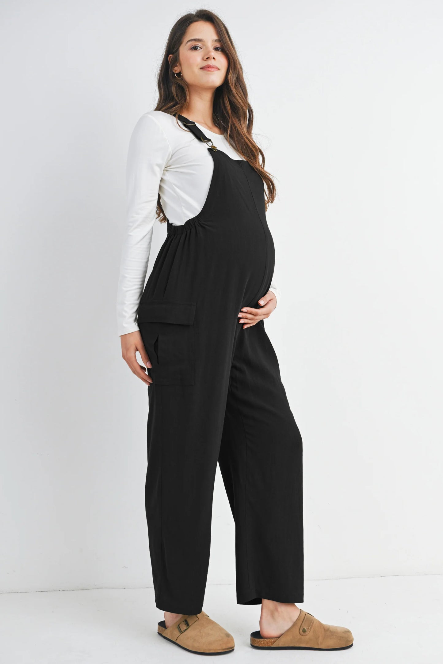 Hello Miz Straight Leg Maternity Overalls