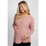 Relaxed Fit Maternity Long Sleeve Top