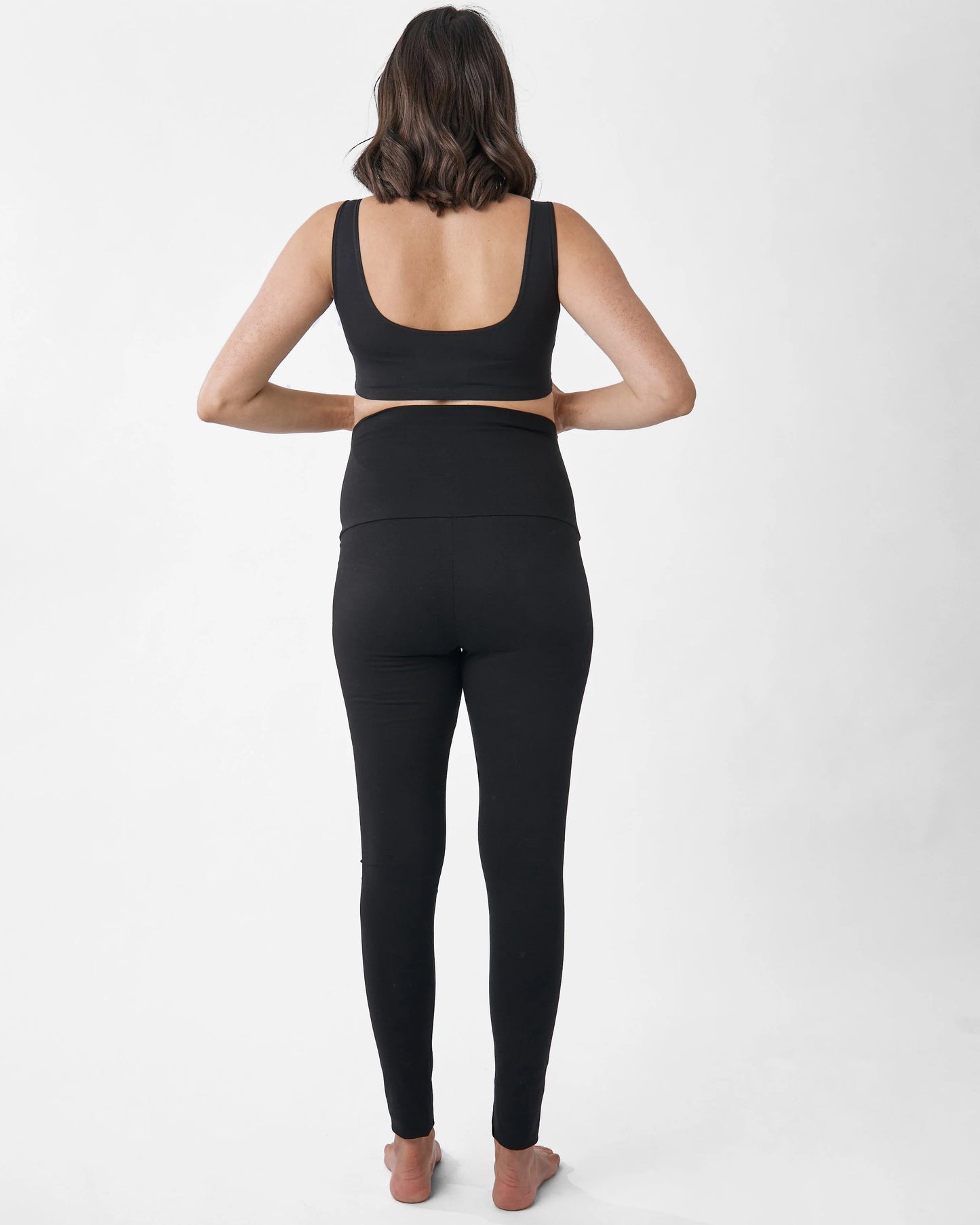 Angel Maternity Basic Black Legging