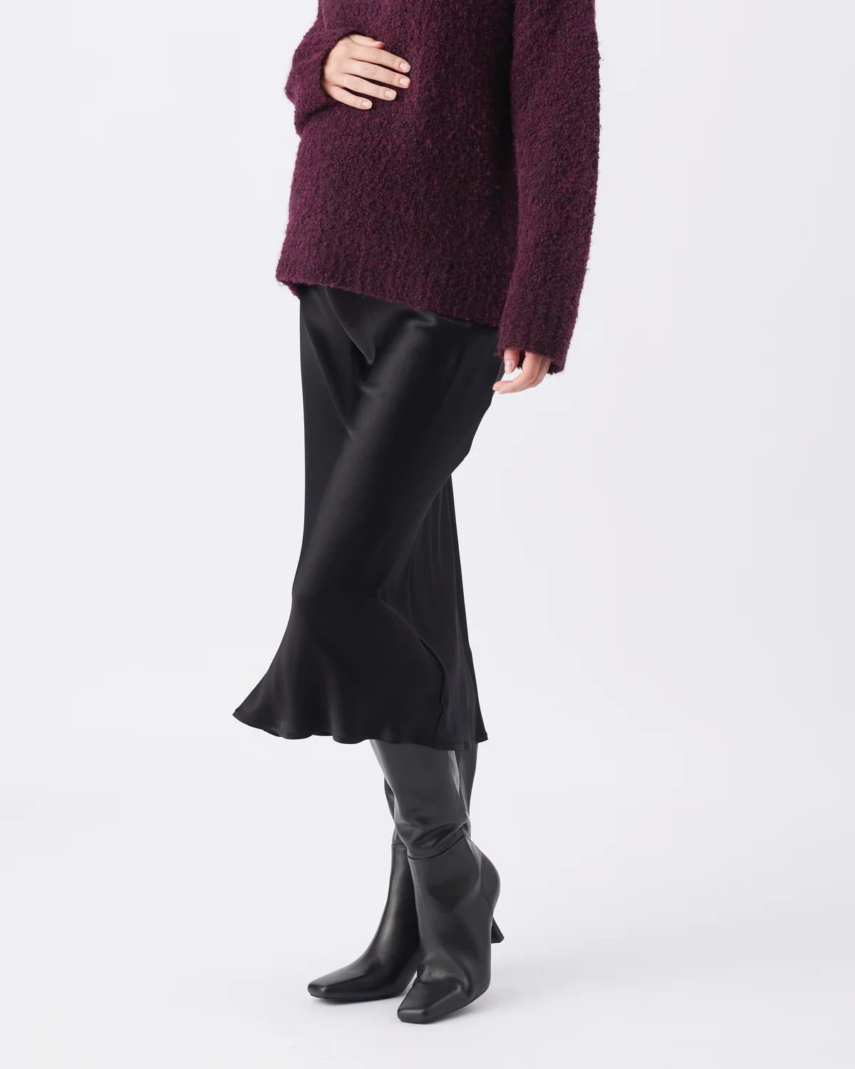 Ripe Crystal Satin Skirt