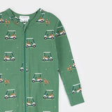 Footless Sleeper Puppy Golf Carts Green