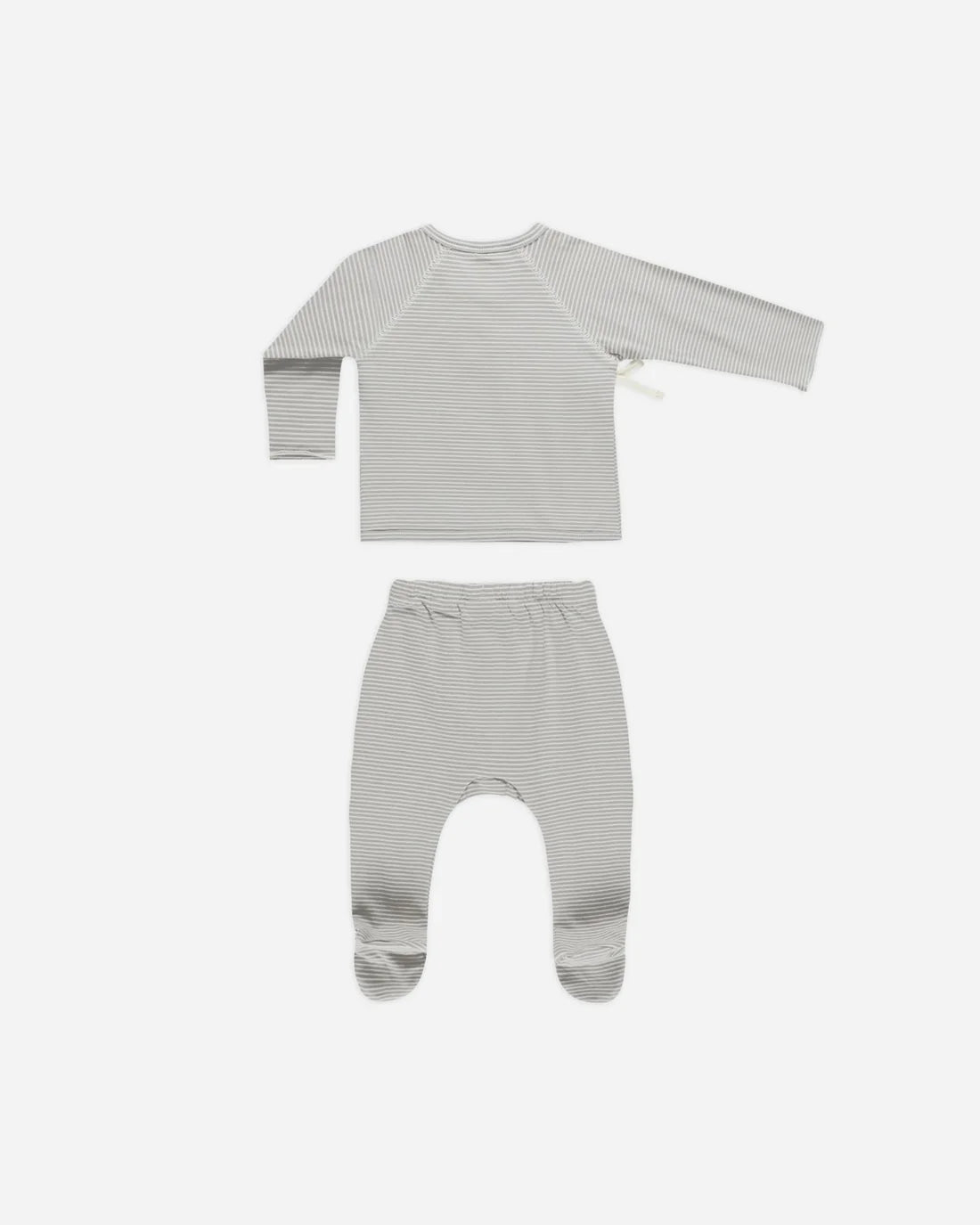 QM Wrap Top + Footed Pant Set