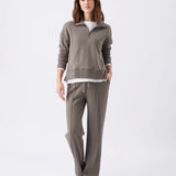 Terry Wide Leg Jogger