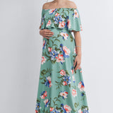 Floral Off Shoulder Maxi Dress