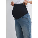 Maternity Straight Leg Jeans with Over the Belly Panel