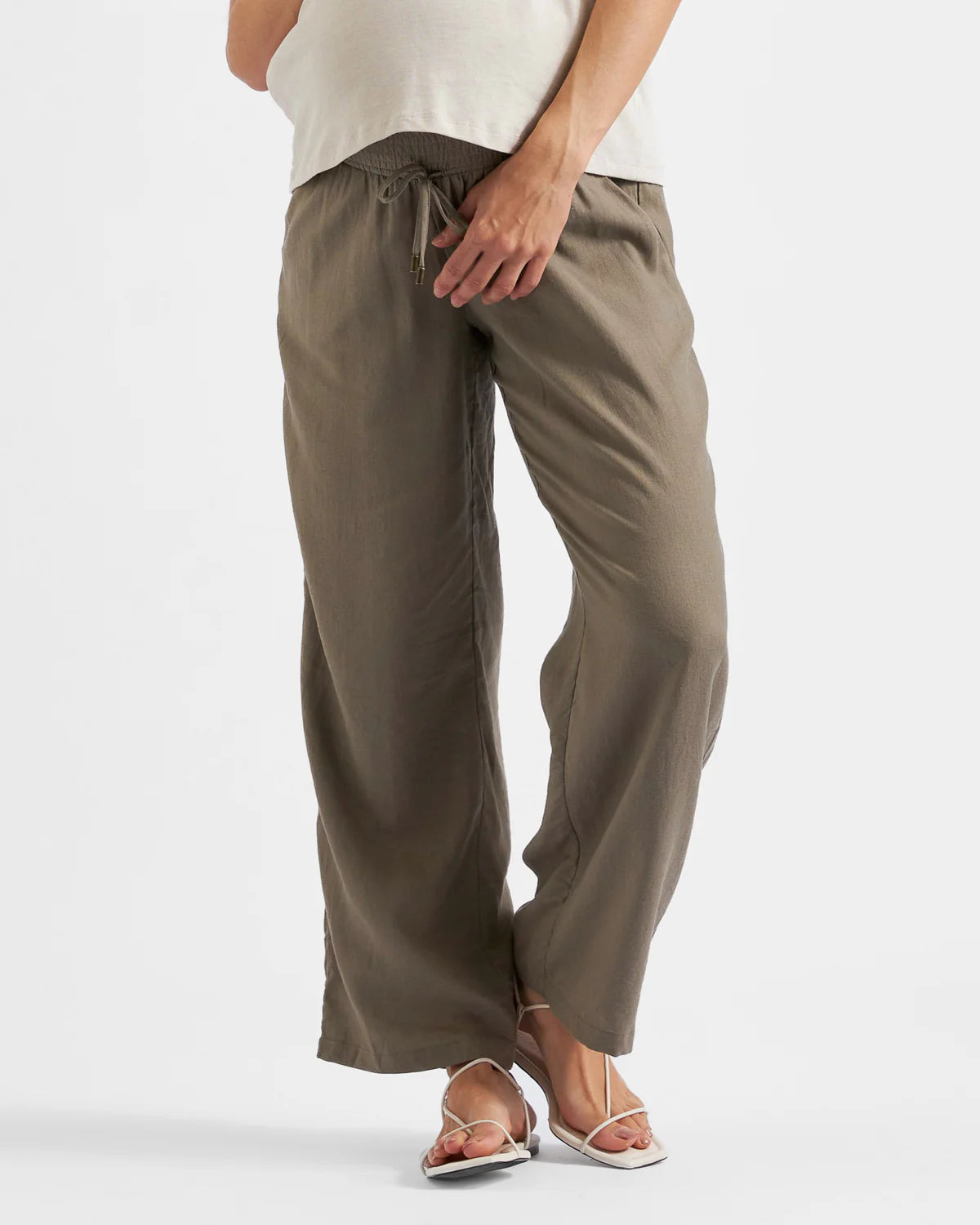 Indi Wide Leg Linen Pant