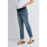 Maternity Straight Leg Jeans with Over the Belly Panel