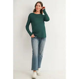 Maternity & Nursing Lift-Up LS Top