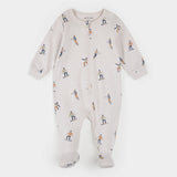 Footed Sleeper Knit Slope Stars