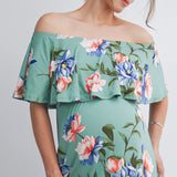 Floral Off Shoulder Maxi Dress