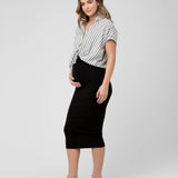 Ada Relaxed Shirt in Black/White