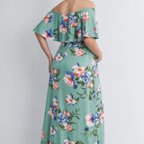 Floral Off Shoulder Maxi Dress