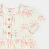 Dress with Bodysuit Bows