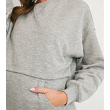 Maternity Nursing Access Kangaroo Pocket Sweatshirt