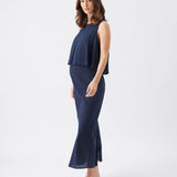 Lena Linen Nursing Dress
