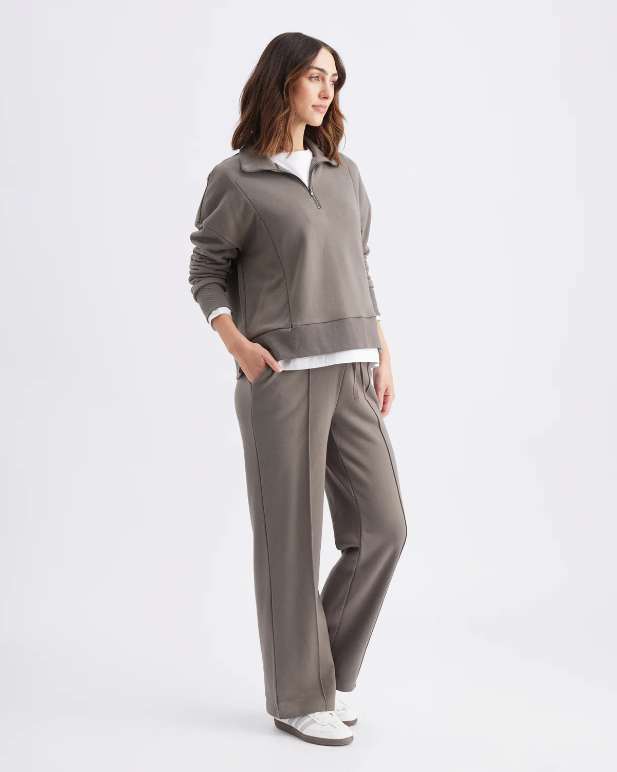 Ripe Terry Wide Leg Jogger