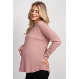 Relaxed Fit Maternity Long Sleeve Top