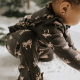 Flared Legging Set Ribbon Grey/pink