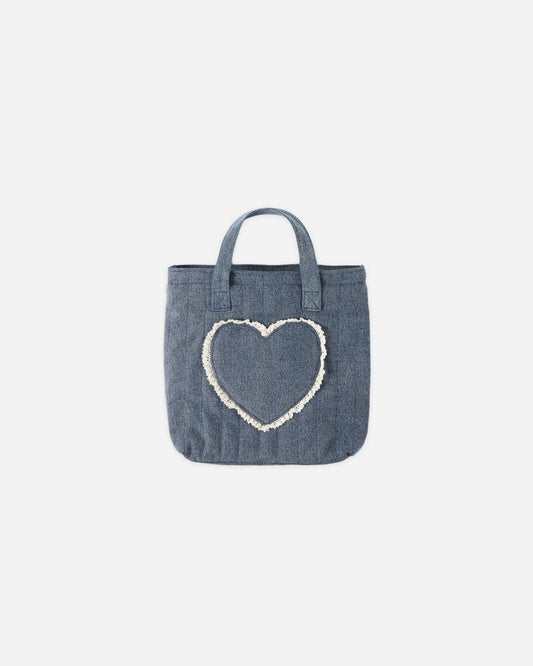 RC Quilted Tote Bag Indigo Denim