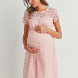 Elegant Lace Maternity Dress