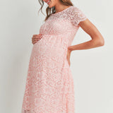 Elegant Lace Maternity Dress