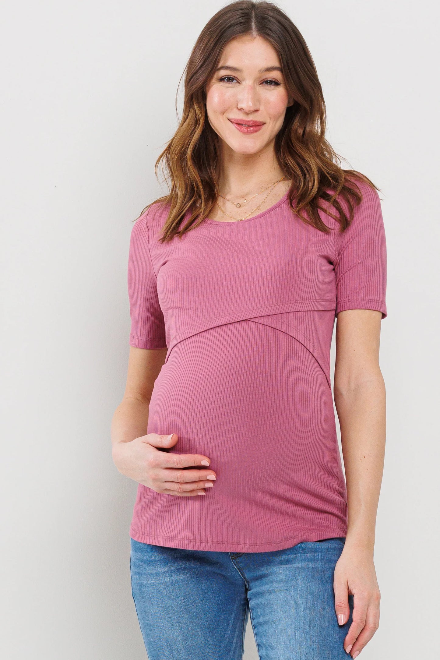 Hello Miz Double Layer Front Nursing SS