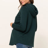 French Terry Half Zip Nursing Hoodie