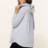 French Terry Half Zip Nursing Hoodie