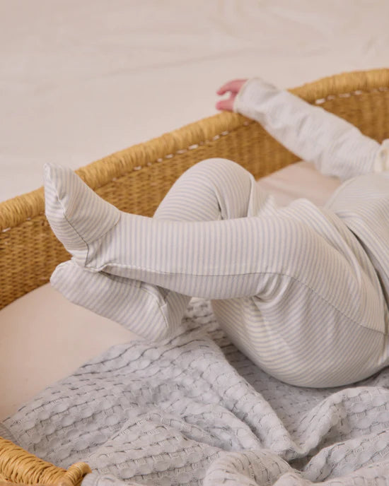 QM Wrap Top + Footed Pant Set