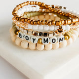 Bohemian Bracelets - Beaded Bracelet Stack - Boy Mom