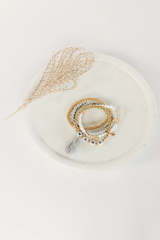 Bohemian Bracelets - Beaded Bracelet Stack - Mama