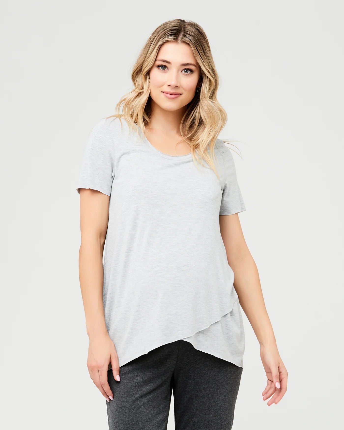 Ripe Raw Edge SS Nursing Top