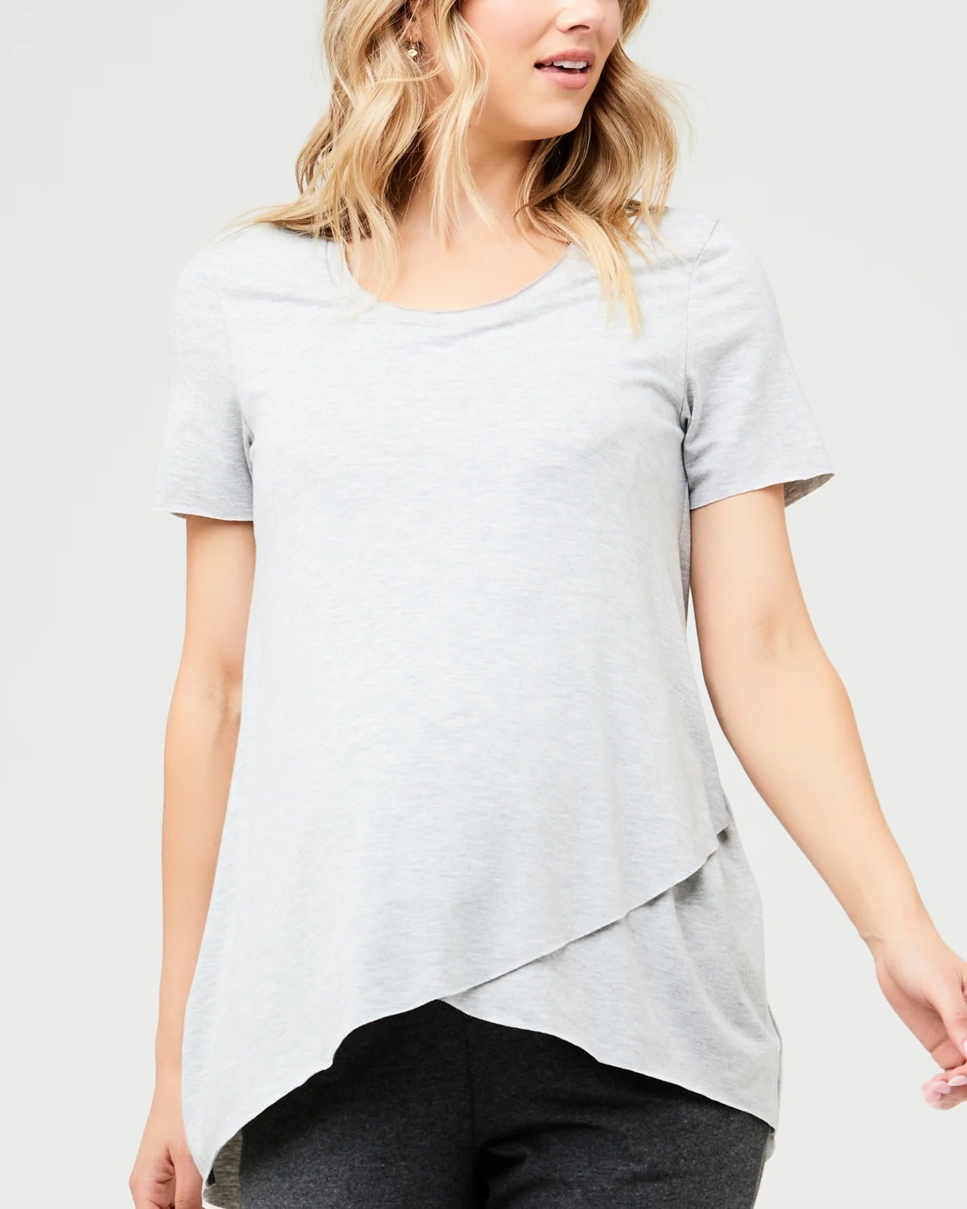Ripe Raw Edge SS Nursing Top