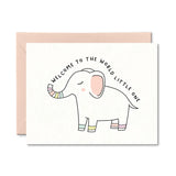 Welcome to the World -Elephant - Card