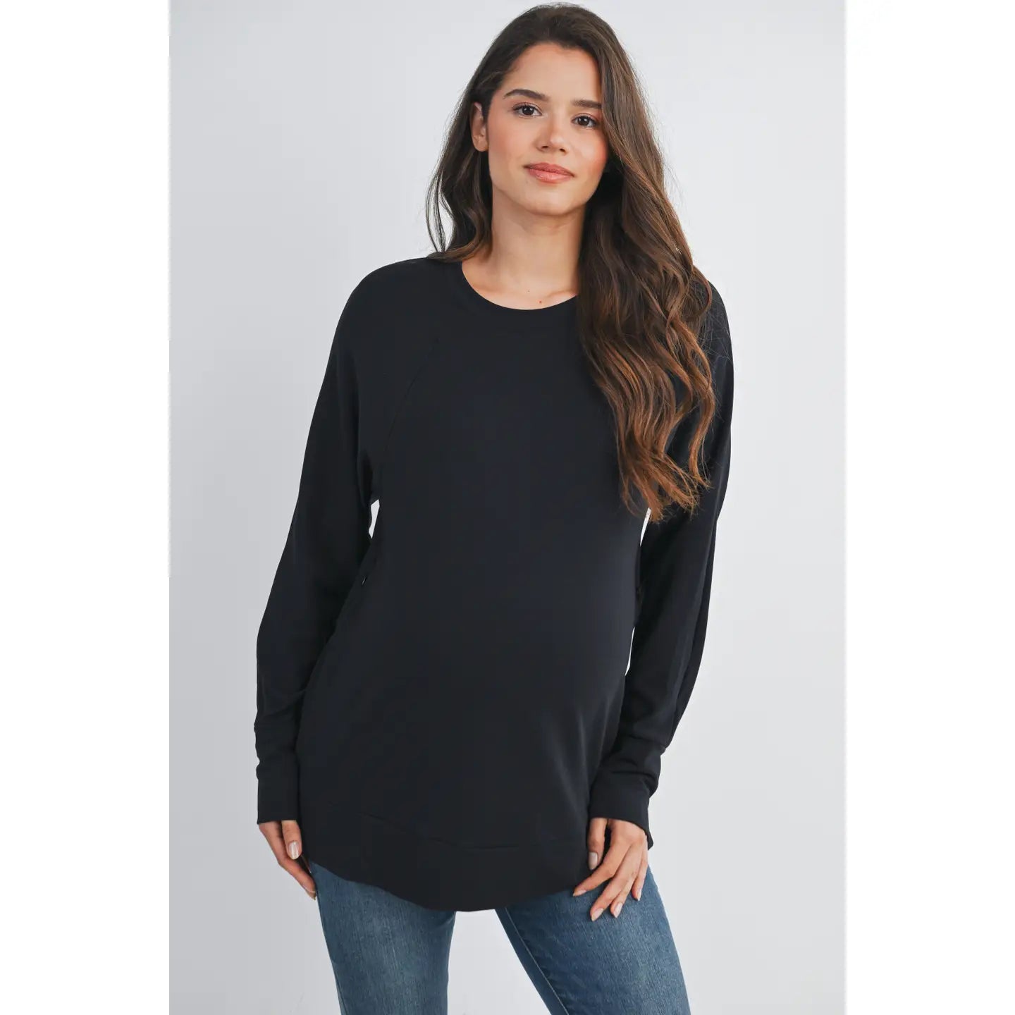 Hello Miz Side Zip LS Pullover