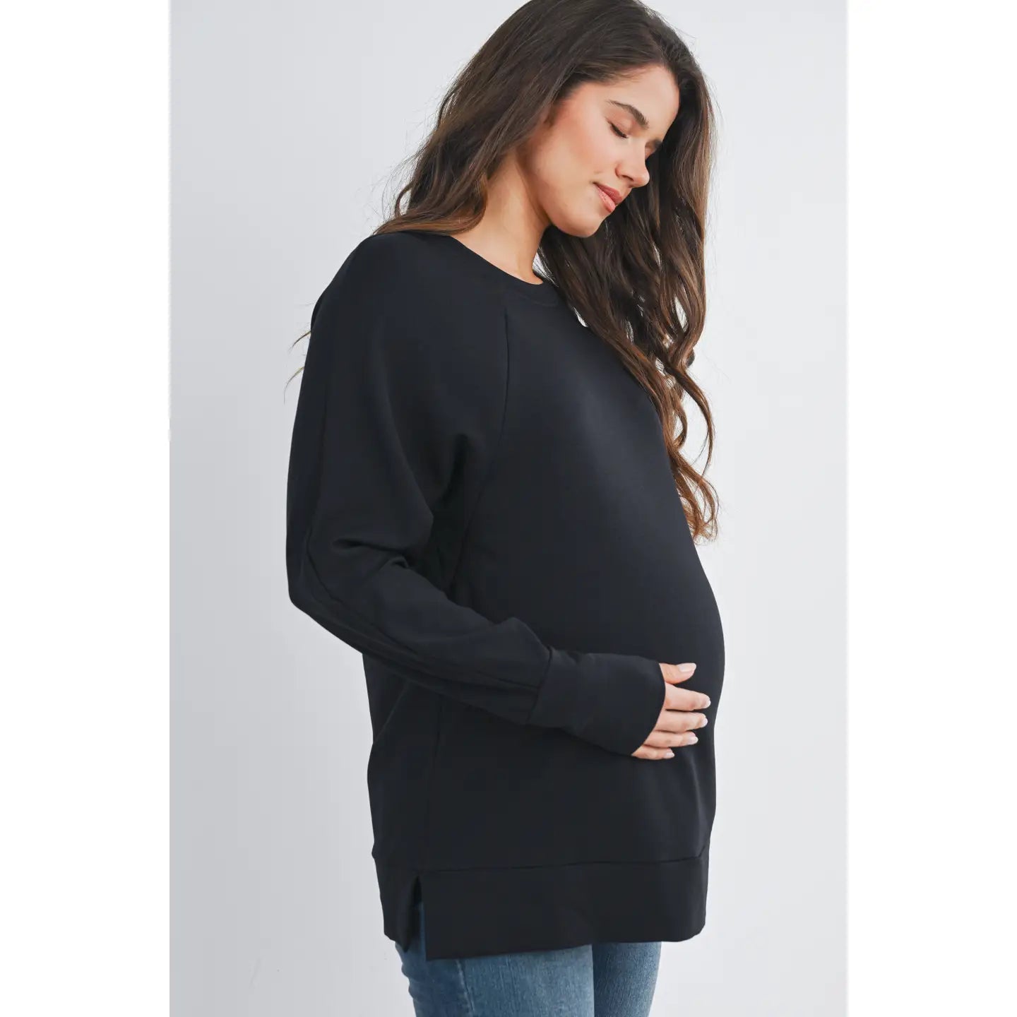 Hello Miz Side Zip LS Pullover