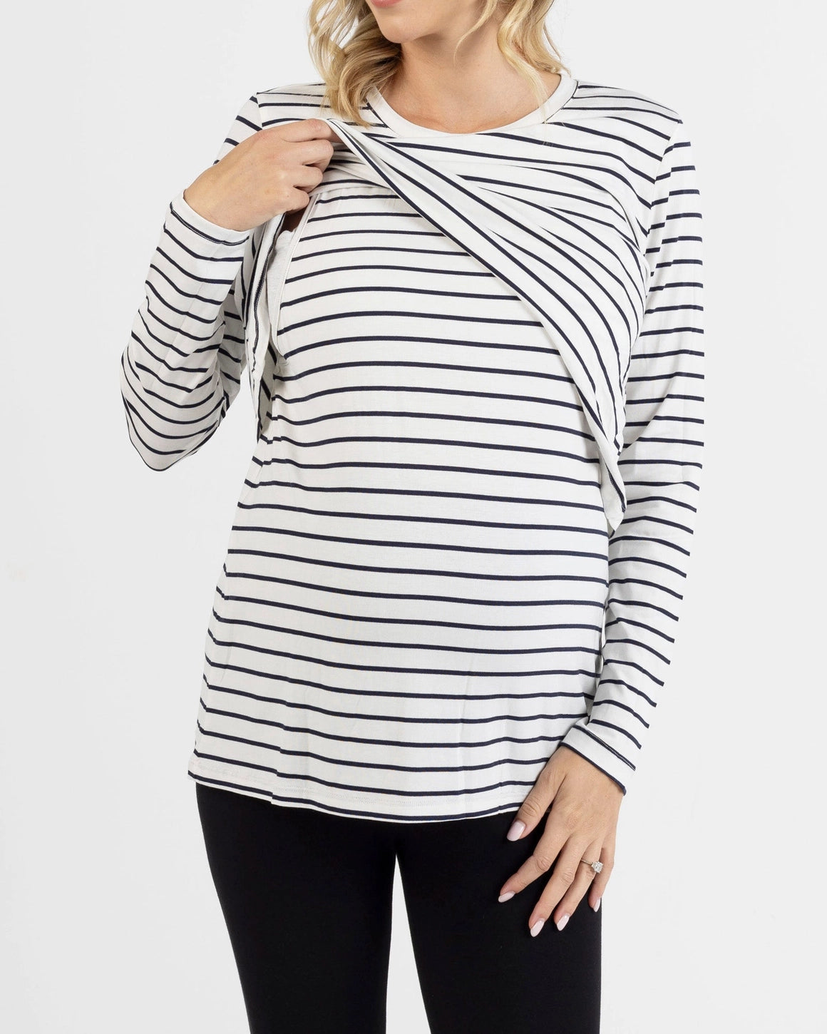 Angel Maternity Leonie Nursing stripe top