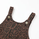 Wide Leg Overall Leopard