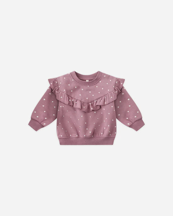 QM Ruffle Fleece Sweatshirt